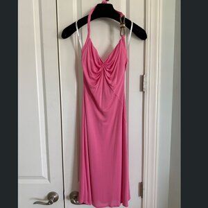 NEW Versace Donatella Pink Halter Dress